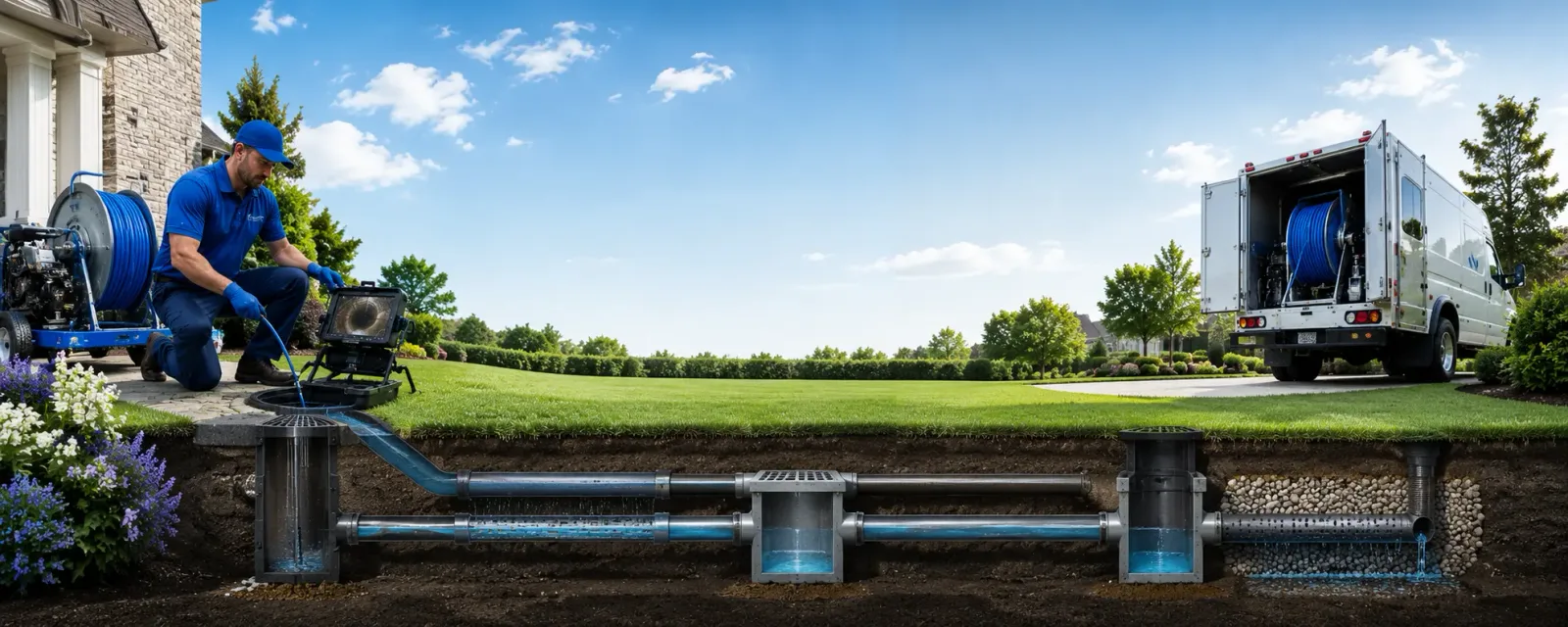 Outdoor drain cleaning information for West Henrietta, NY